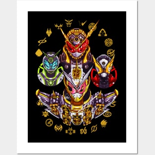 Grand Zio Heisei Rider Posters and Art